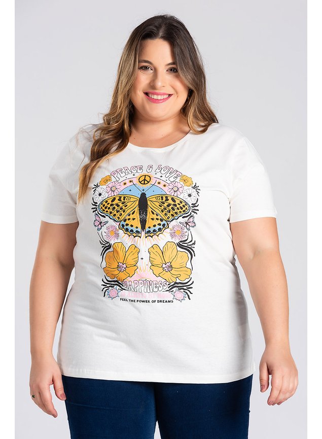 2995 t shirt feminina plus size malha algodao estampada meia malha blusa camiseta 2